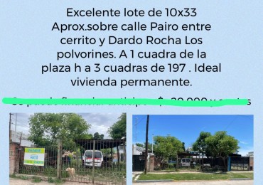 LOTE VENTA